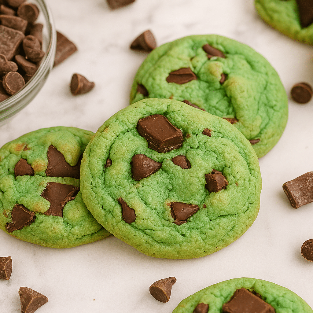 recipe for mint chocolate pudding cookies