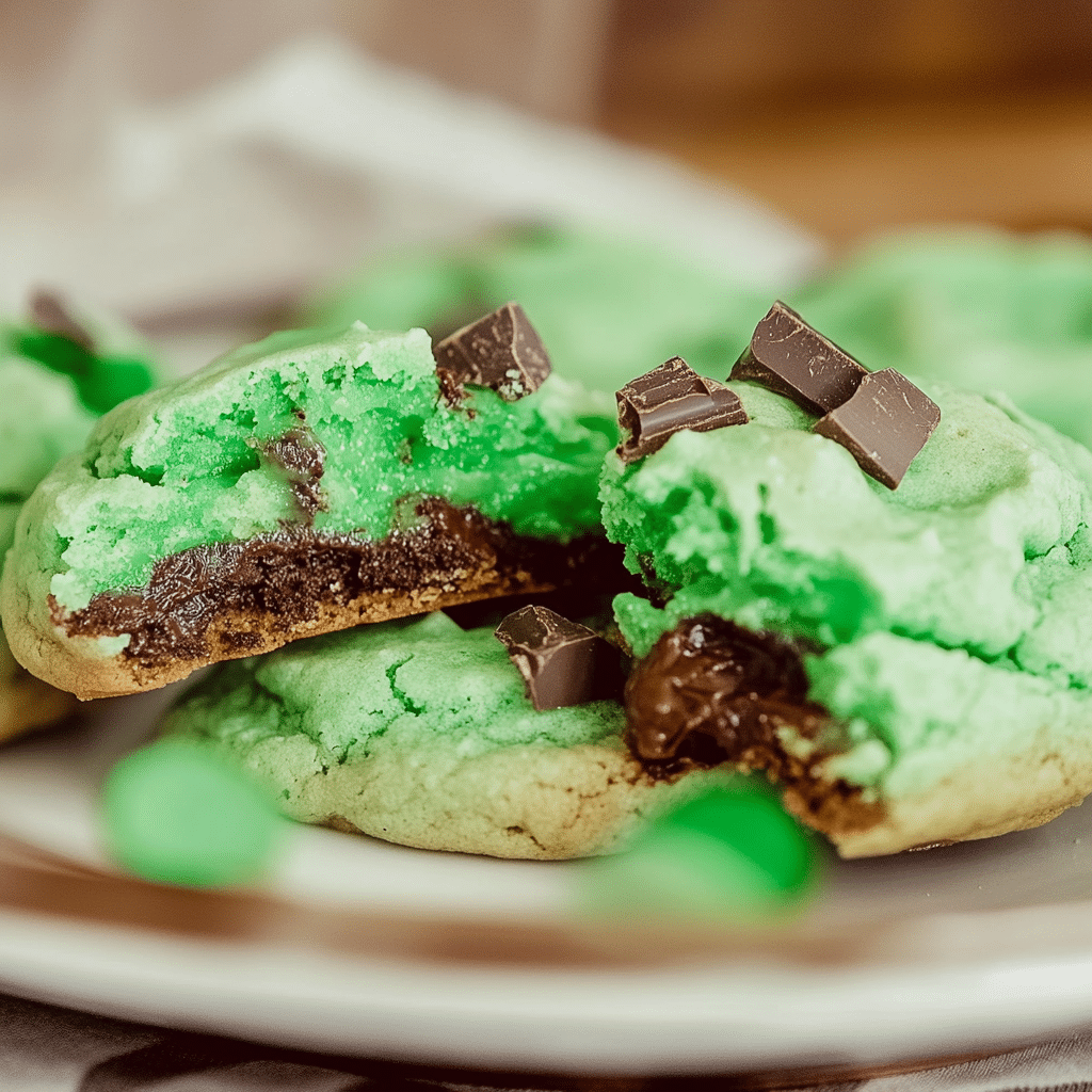 recipe for mint chocolate pudding cookies