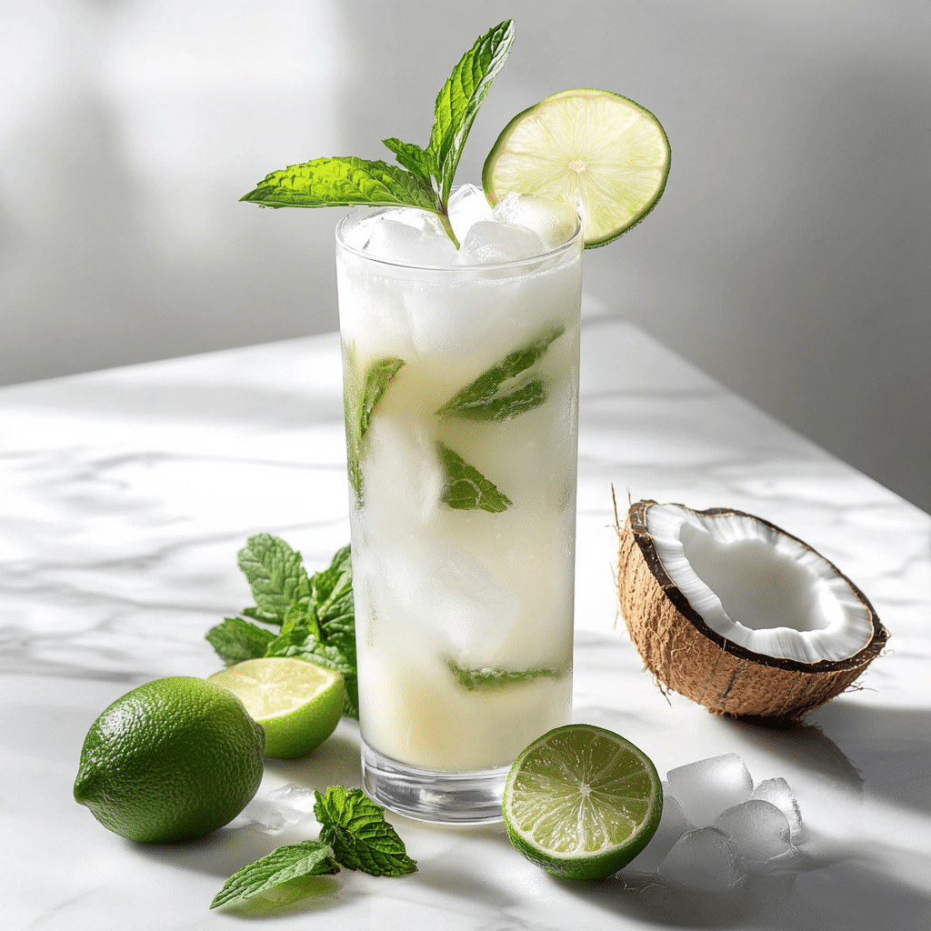 Coconut Mojito Recipe tropical cocktail