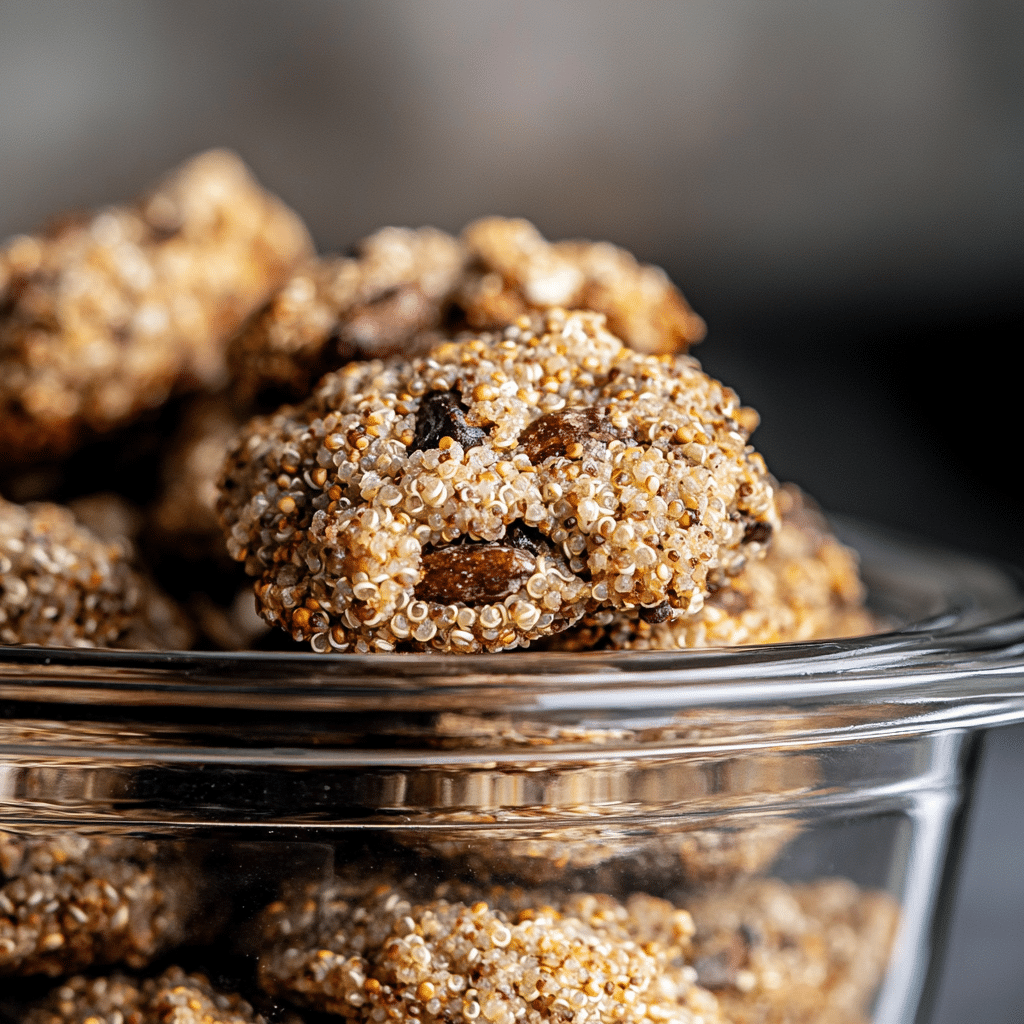 Freezer-ready seedy quinoa breakfast cookies