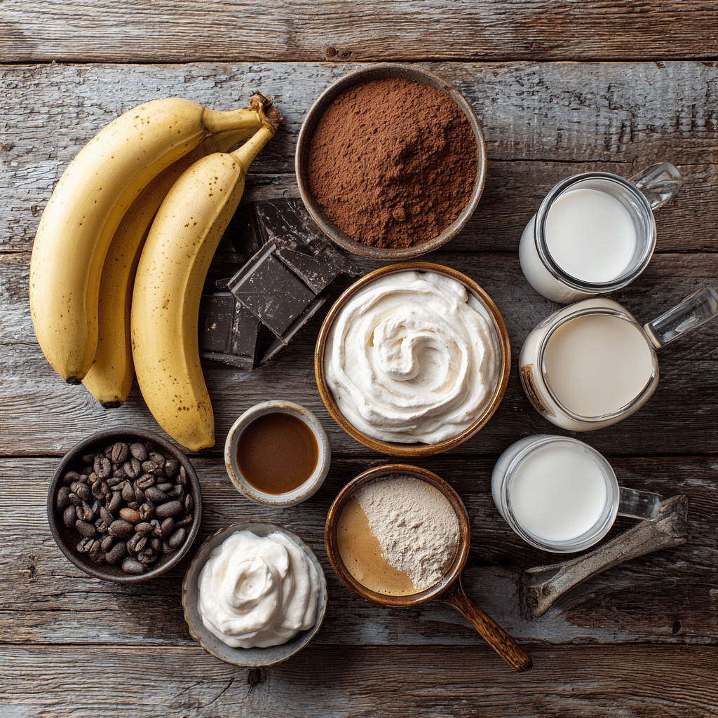 Ingredients for Tropical Smoothie Mocha Madness Recipe