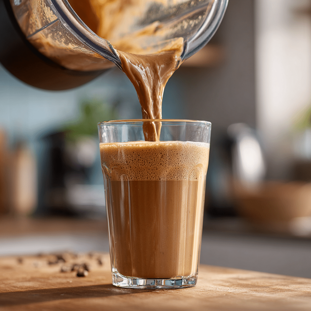 Preparing Tropical Smoothie Mocha Madness Recipe